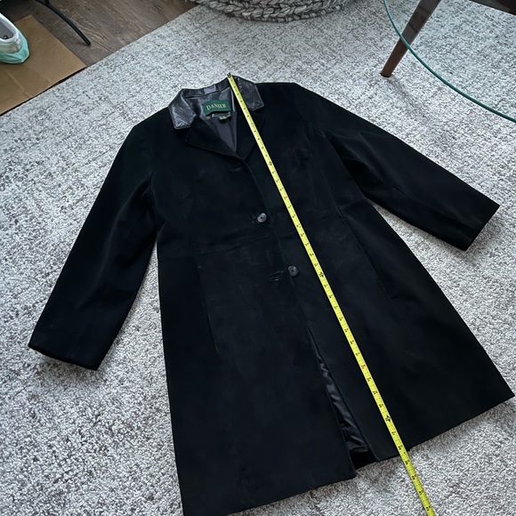 Danier Black Suede New Business Casual vintage Relaxed Jacket/Coat Size XL - Picture 6 of 10